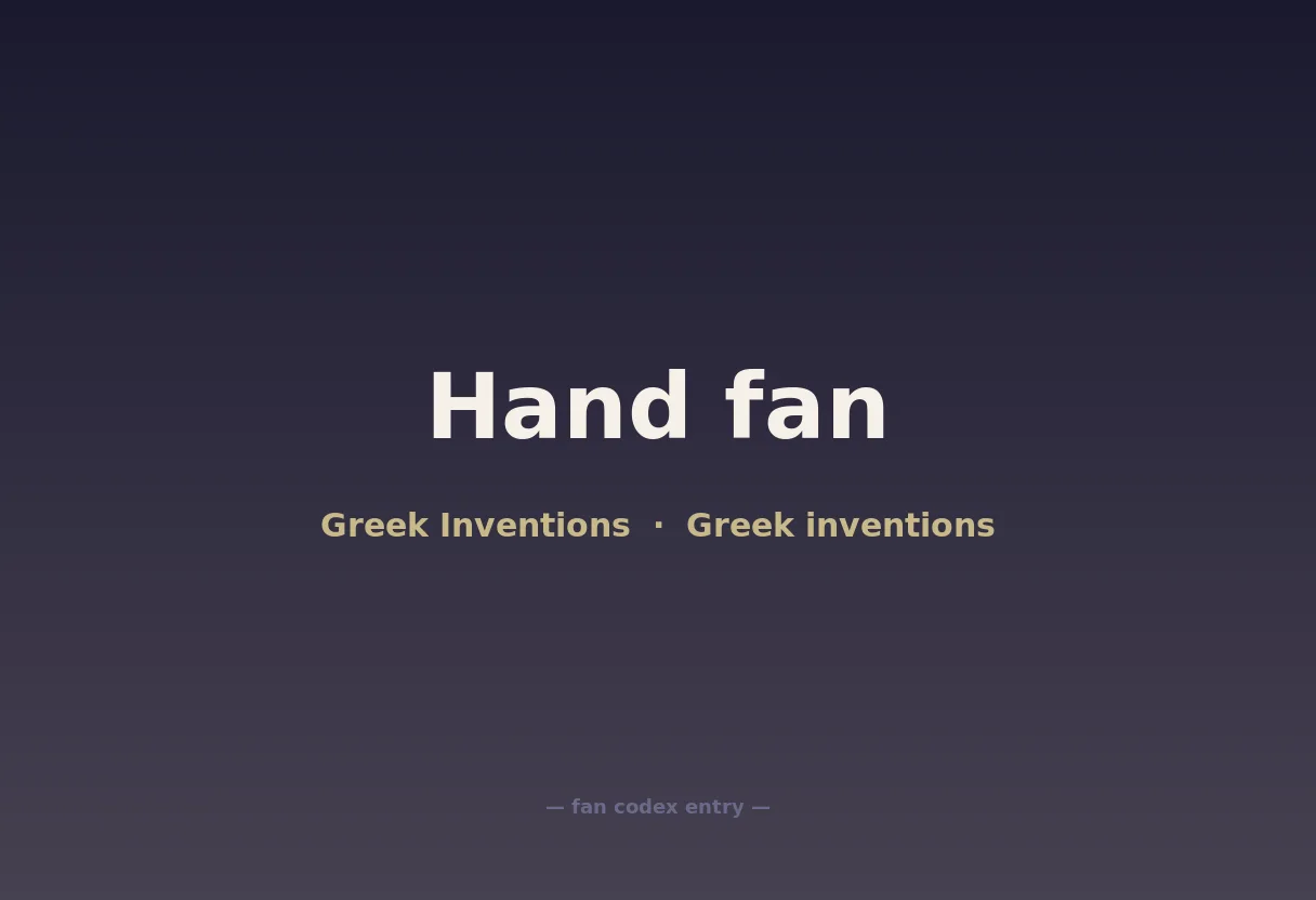 Hand fan