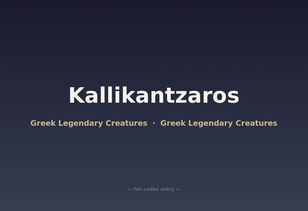 Kallikantzaros