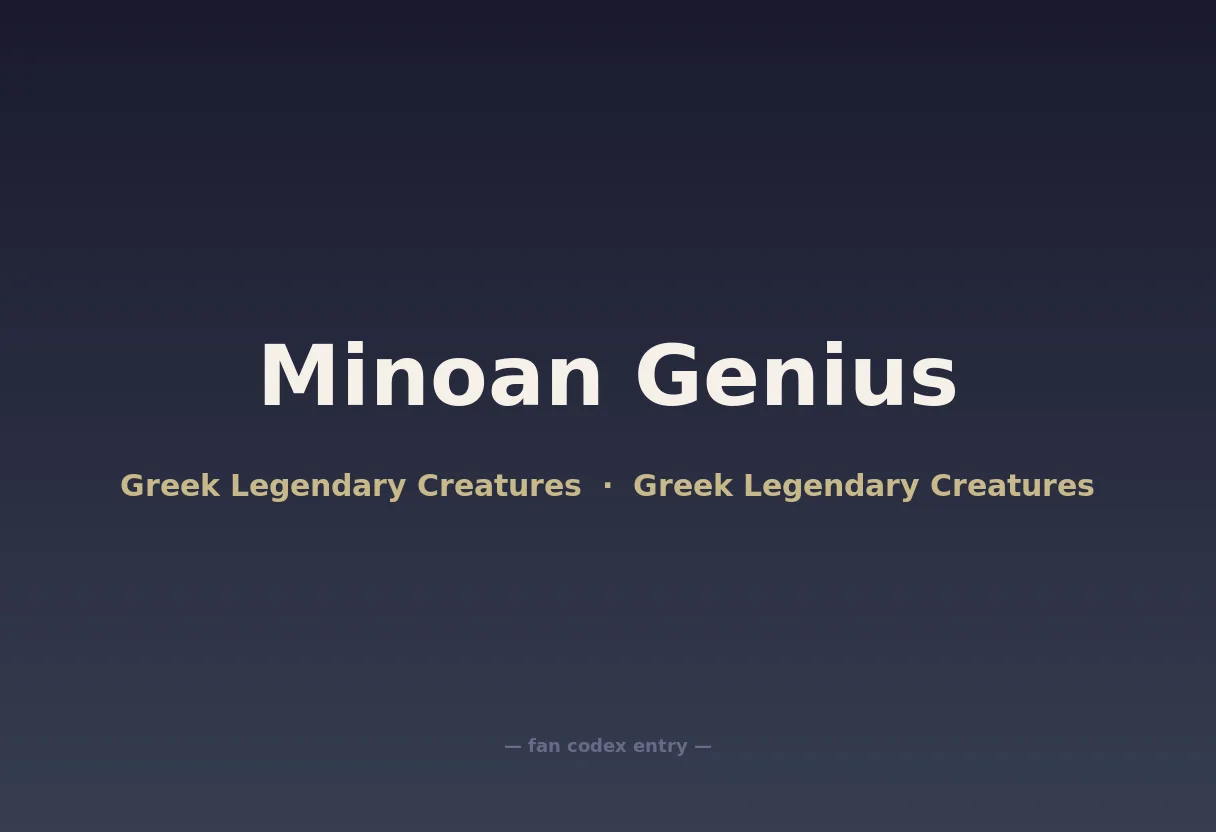 Minoan Genius