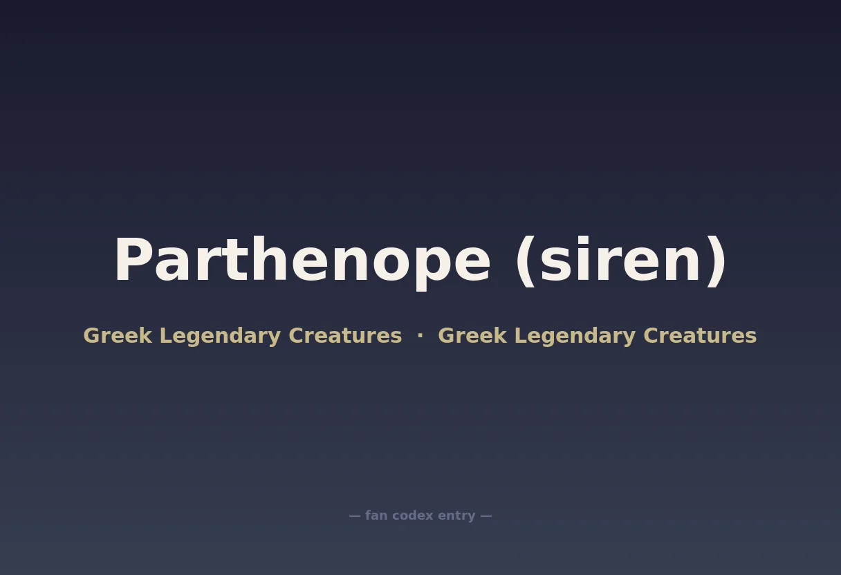 Parthenope (siren)