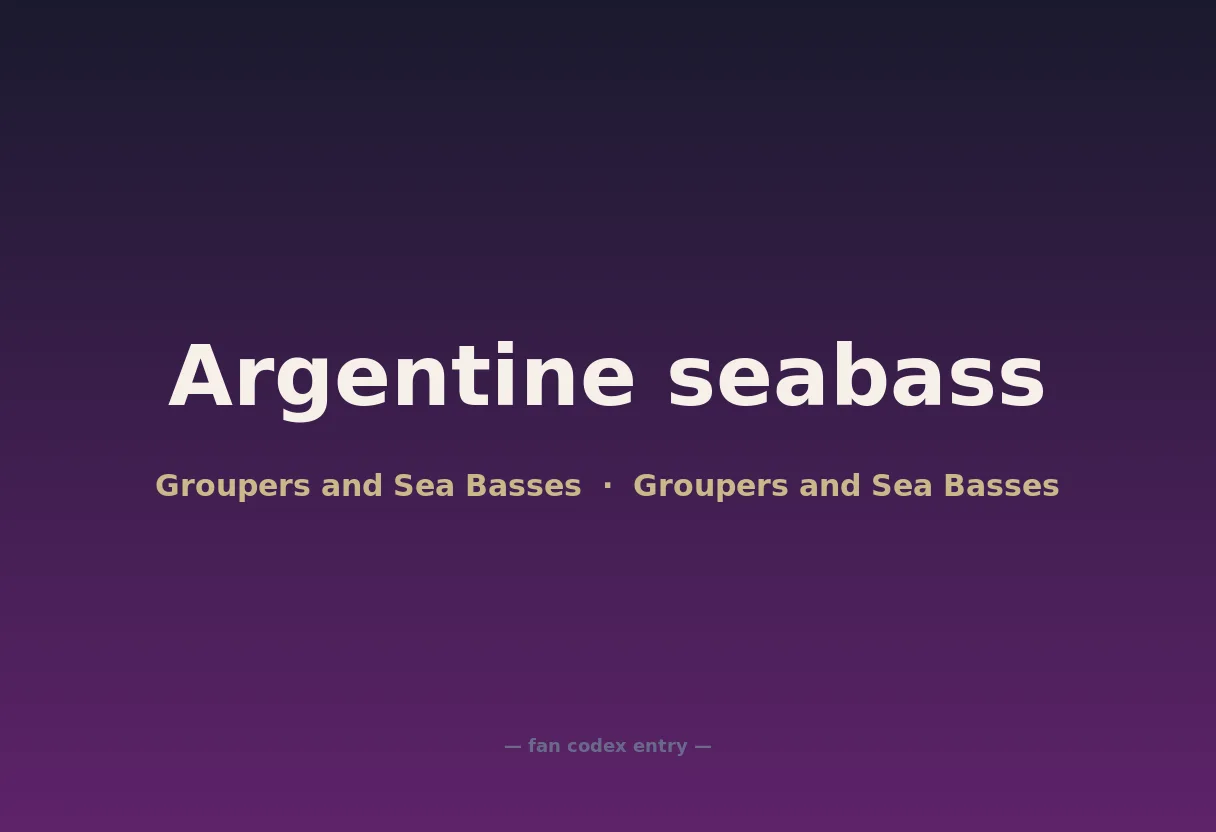 Argentine seabass