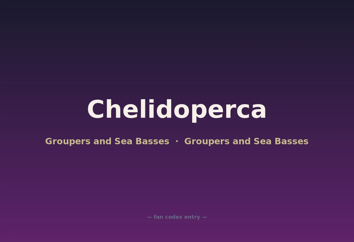 Chelidoperca
