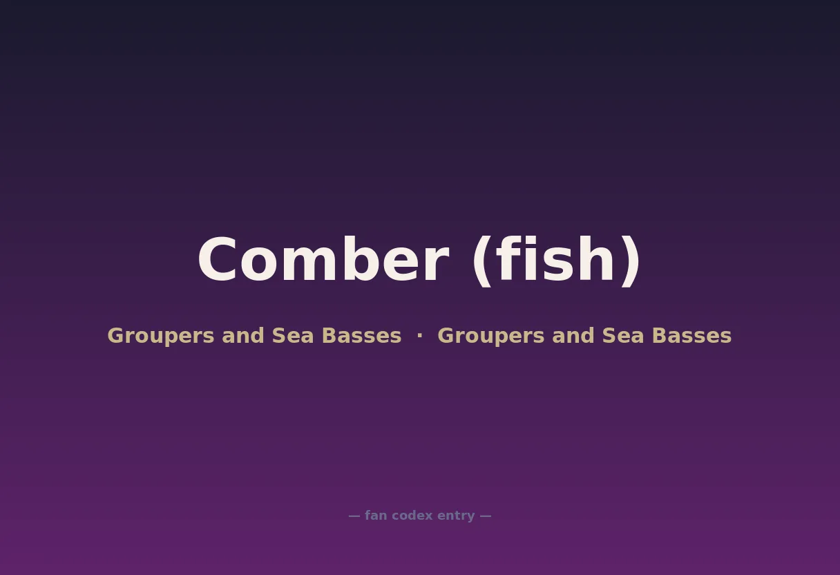 Comber (fish)