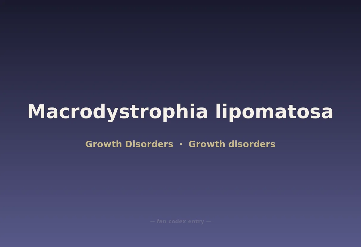 Macrodystrophia lipomatosa
