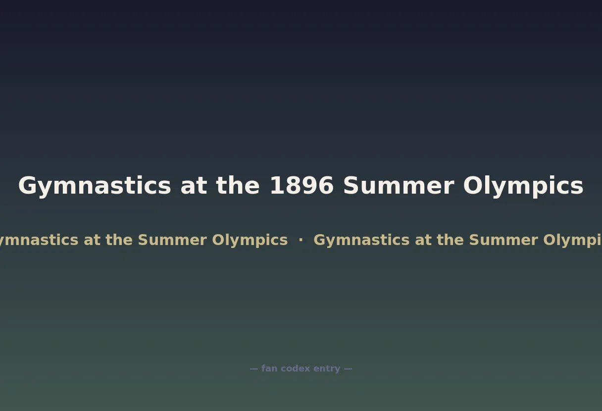 Gymnastics at the 1896 Summer Olympics