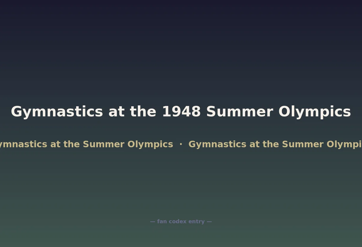 Gymnastics at the 1948 Summer Olympics