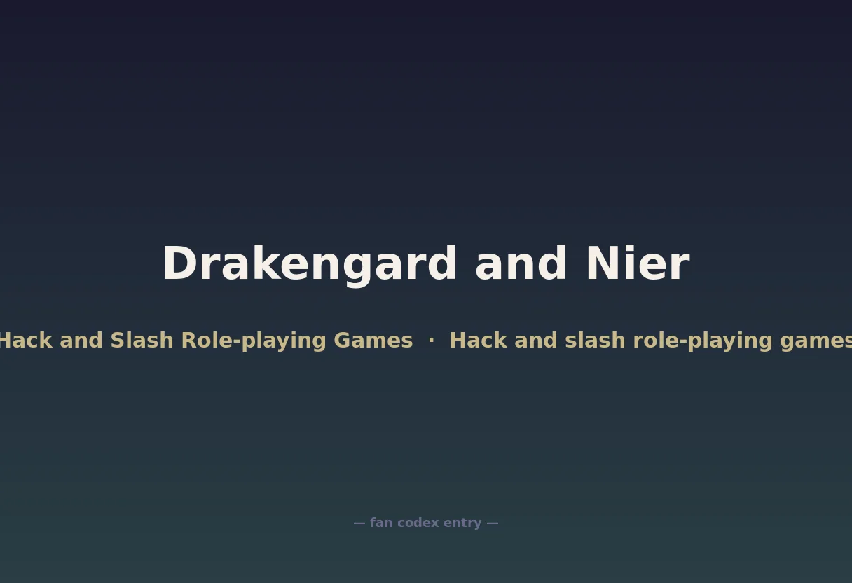 Drakengard and Nier
