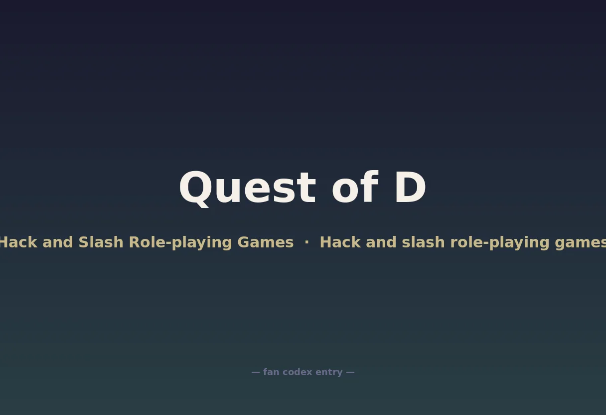 Quest of D