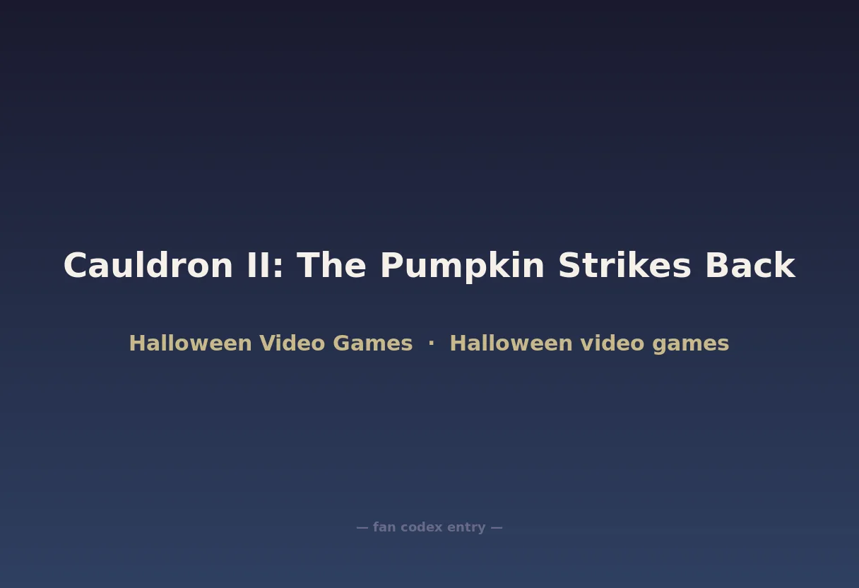 Cauldron II: The Pumpkin Strikes Back