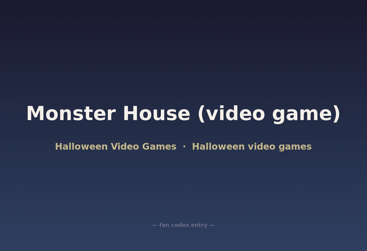 Monster House (video game)