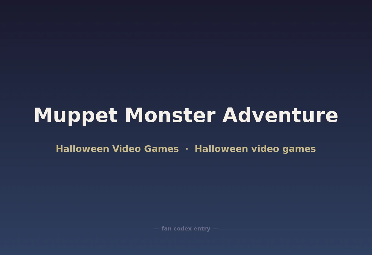 Muppet Monster Adventure