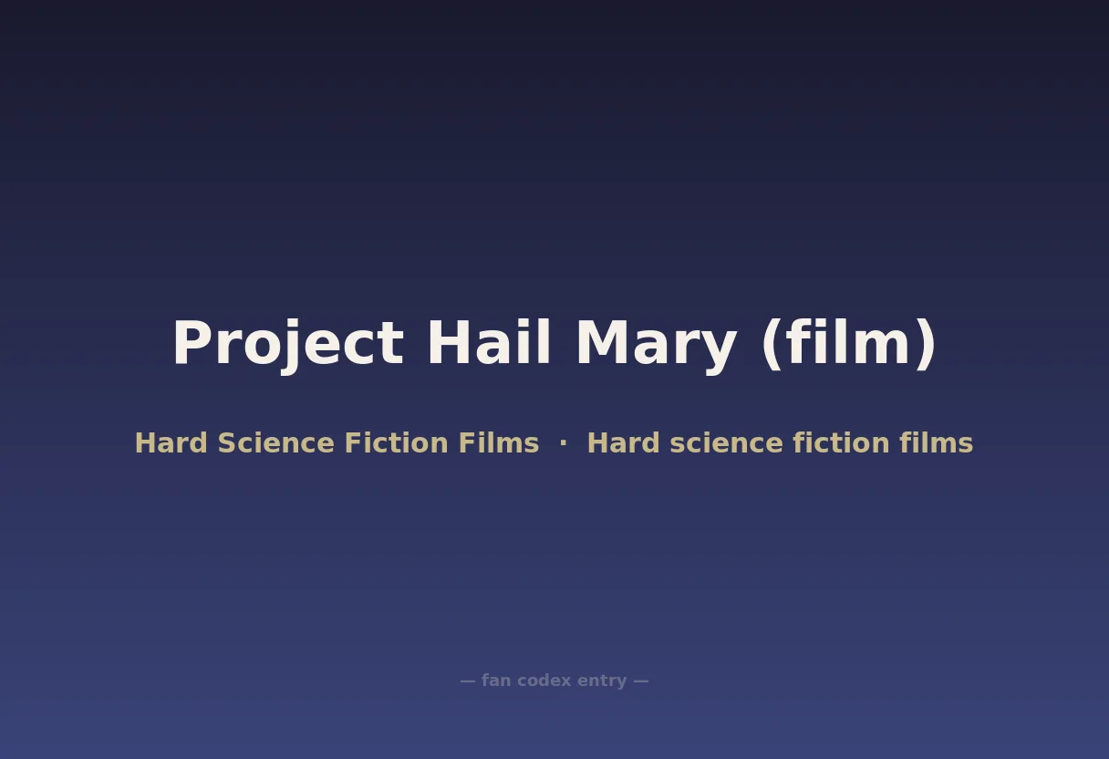 Project Hail Mary (film)