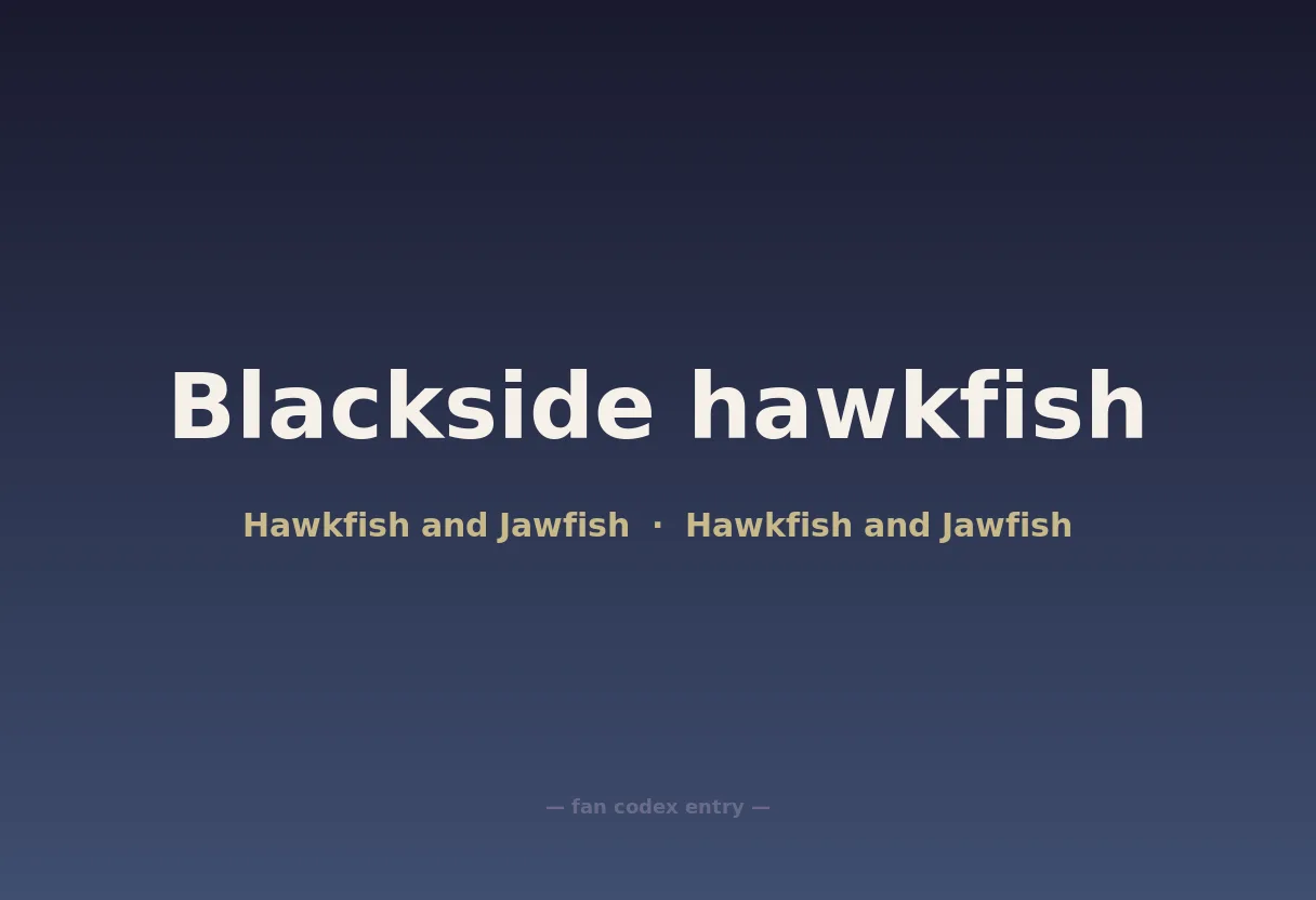 Blackside hawkfish