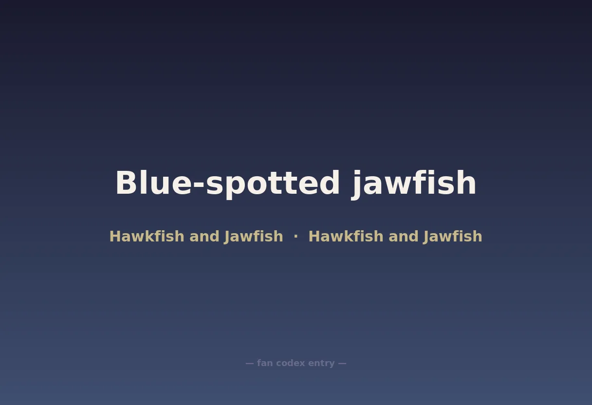 Blue-spotted jawfish