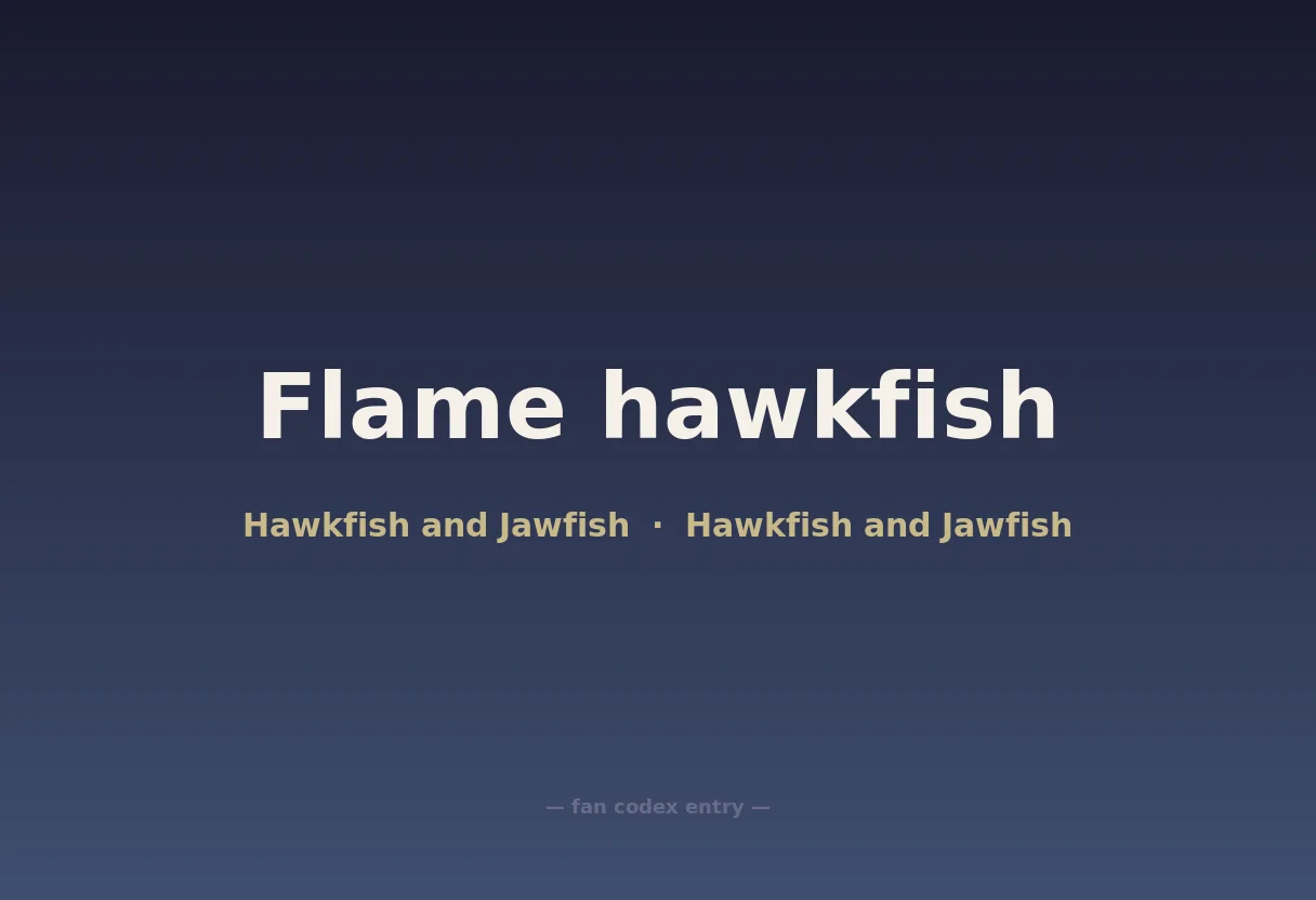 Flame hawkfish