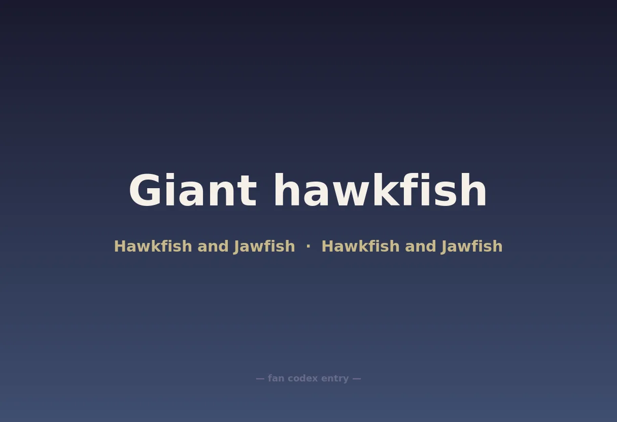 Giant hawkfish