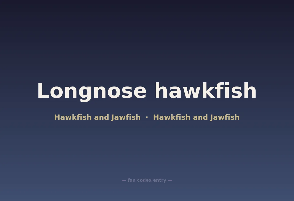 Longnose hawkfish