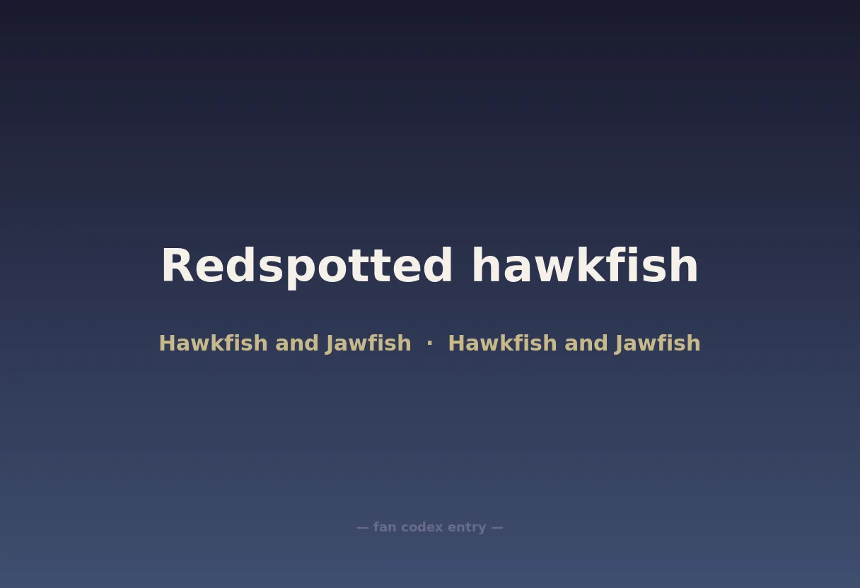 Redspotted hawkfish
