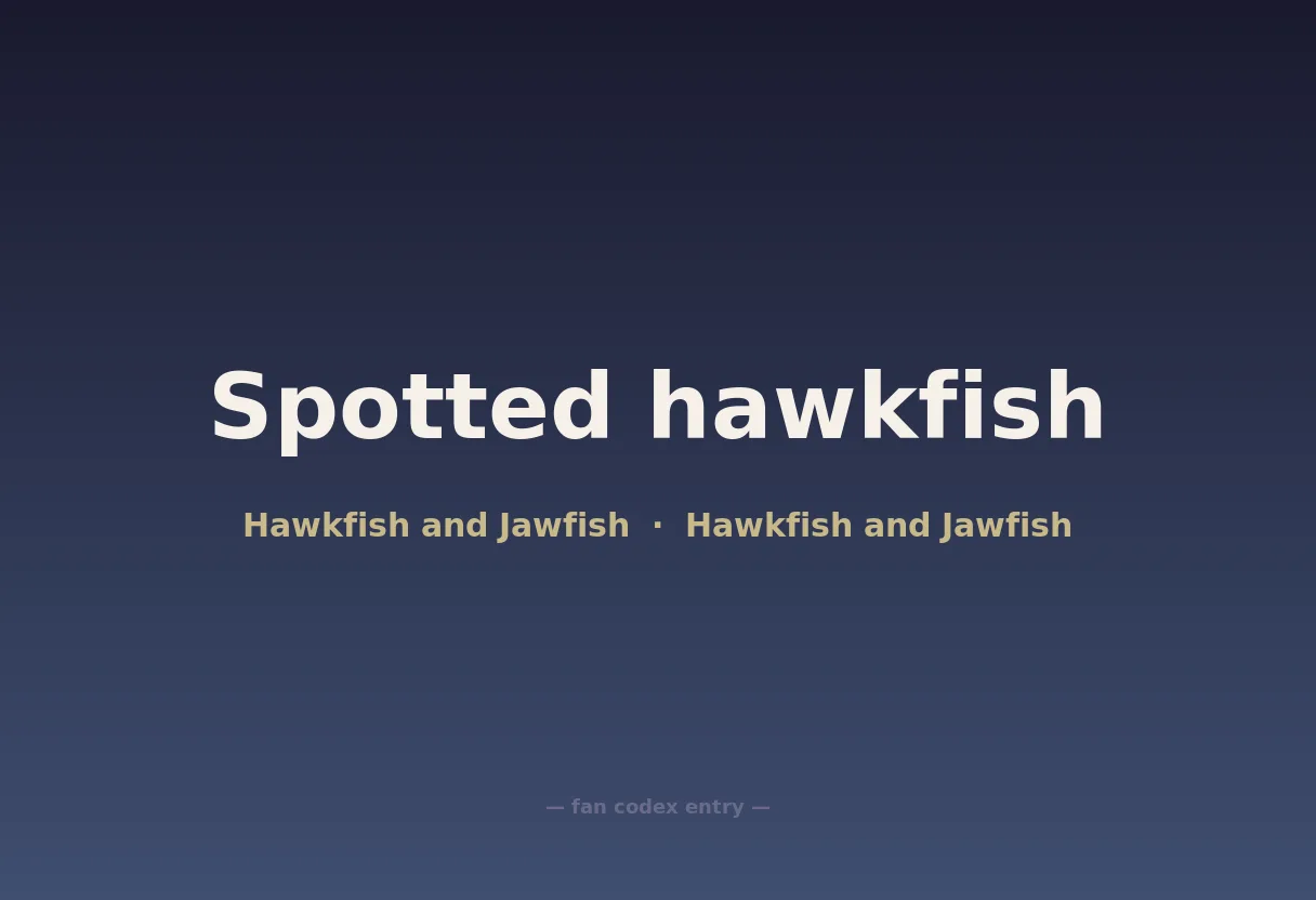 Spotted hawkfish