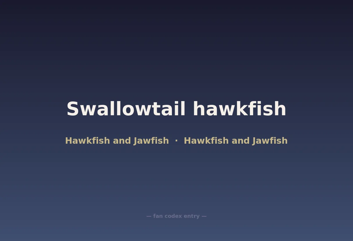 Swallowtail hawkfish
