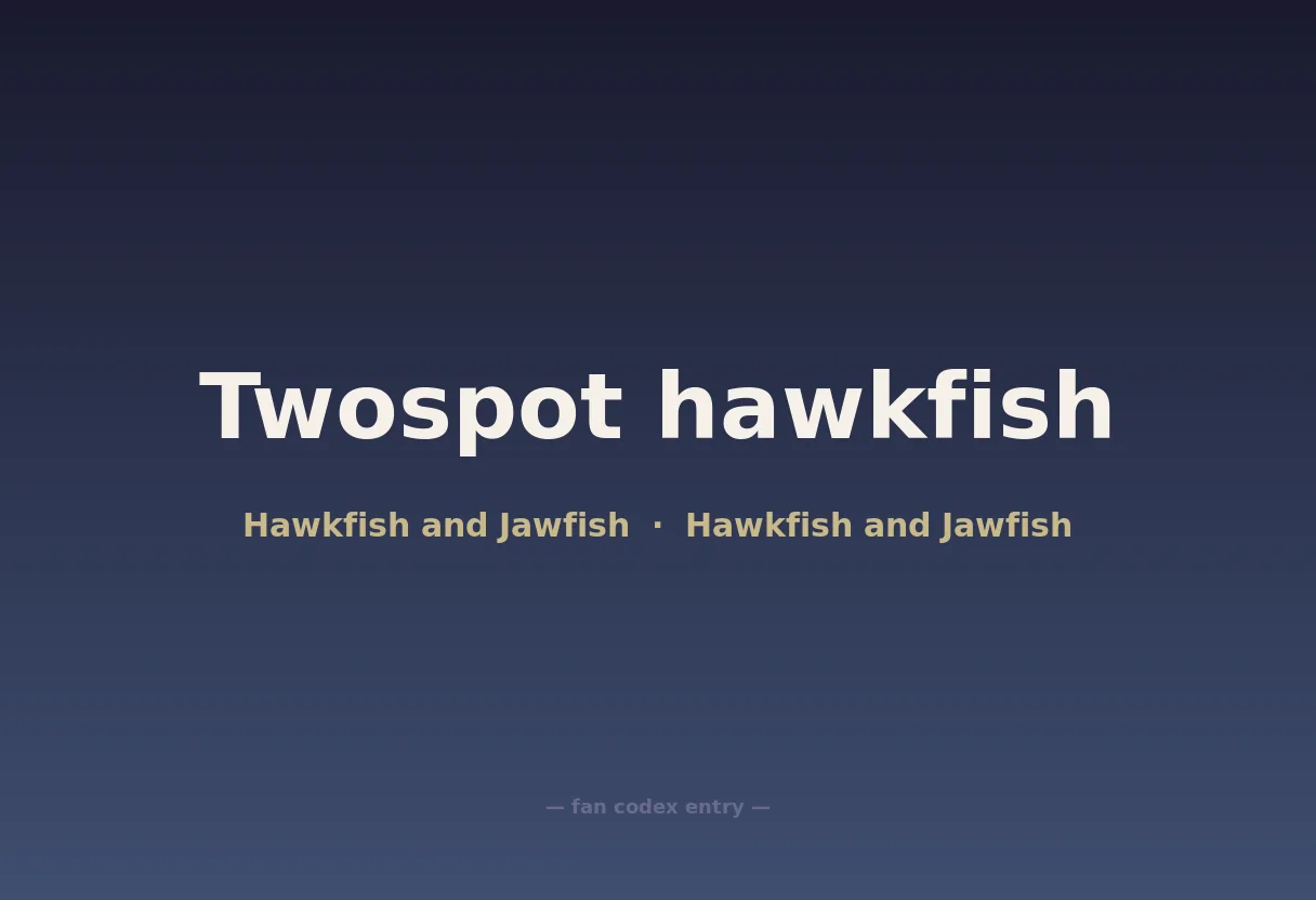Twospot hawkfish