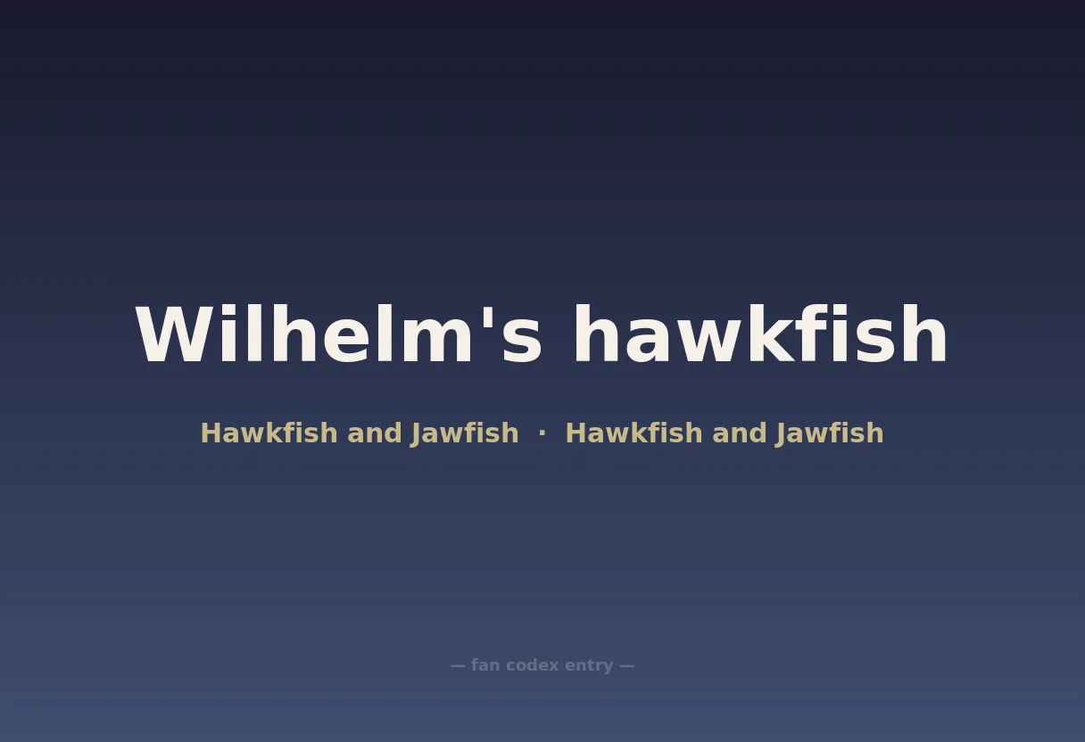 Wilhelm's hawkfish