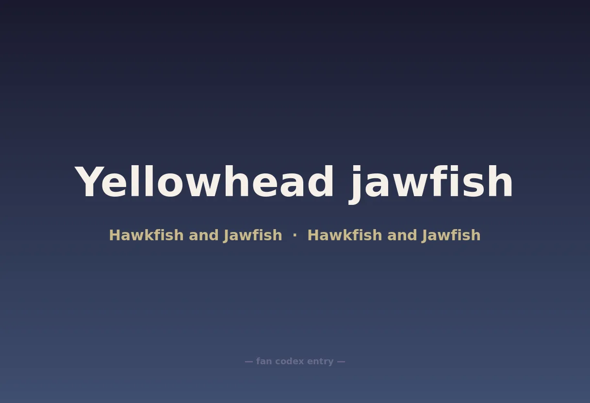 Yellowhead jawfish