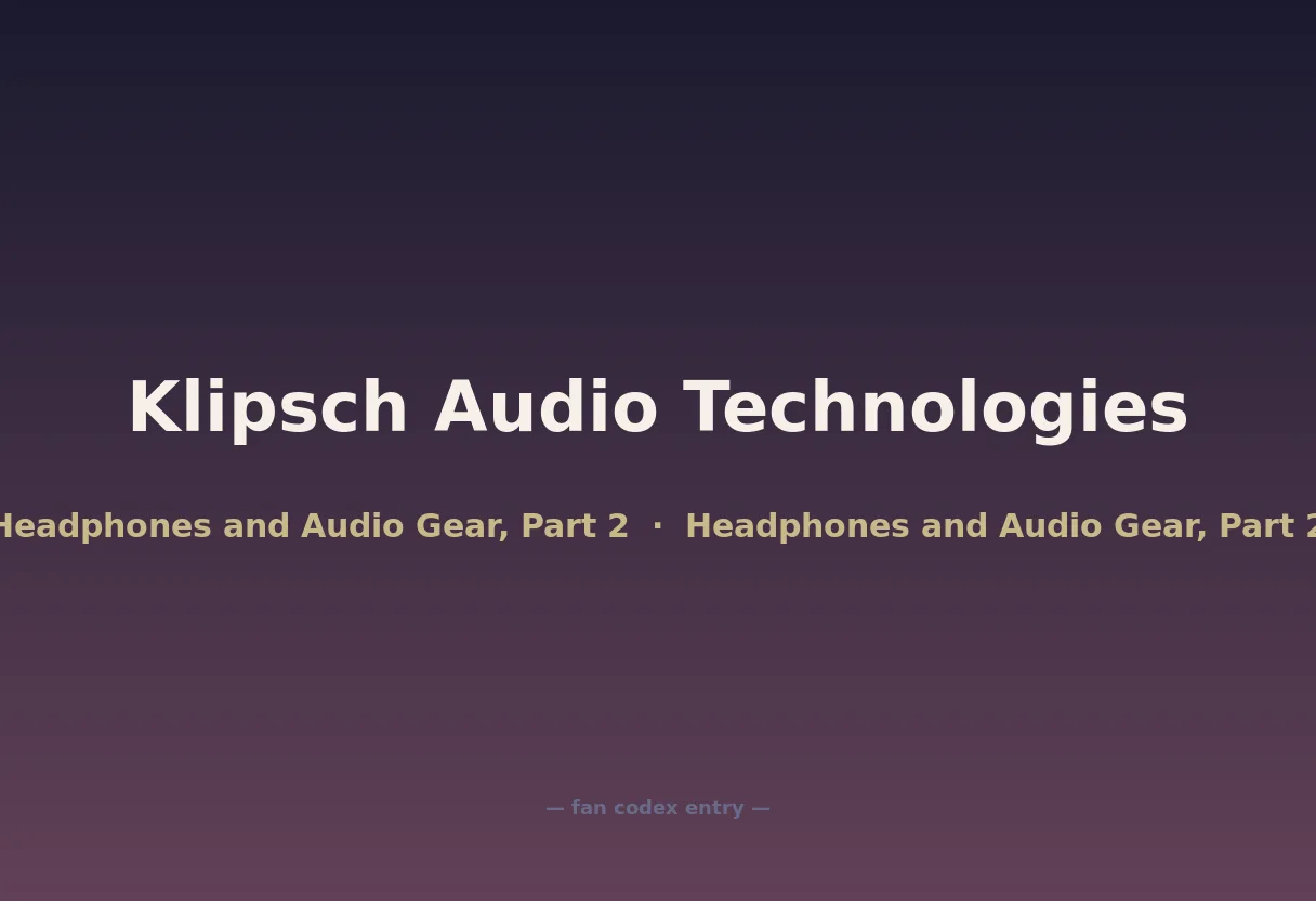 Klipsch Audio Technologies