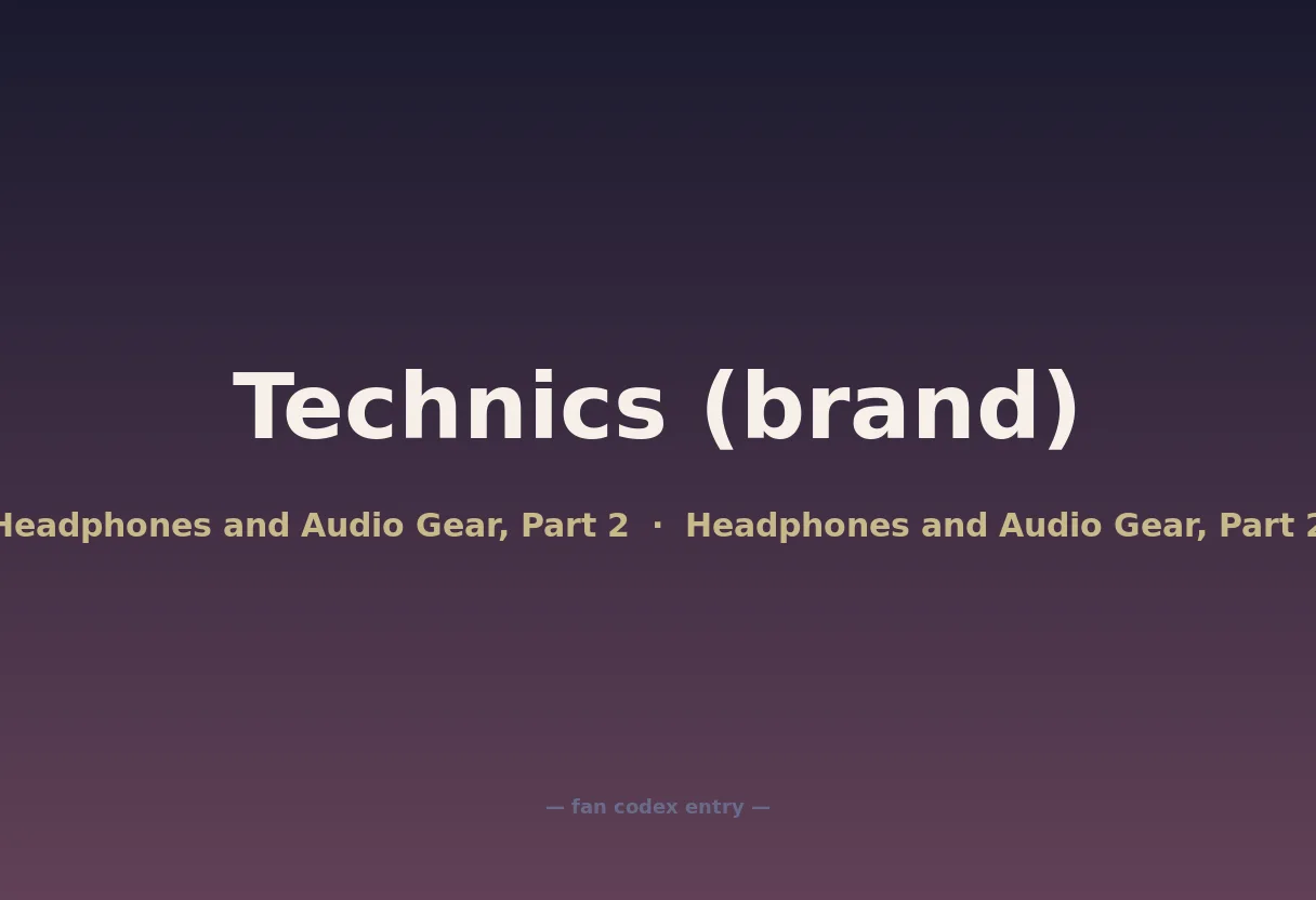 Technics (brand)