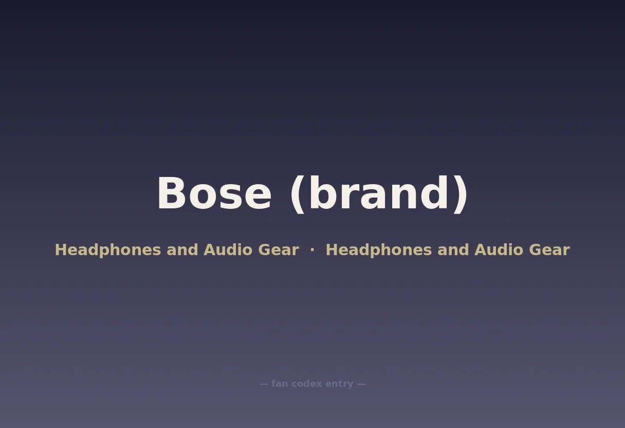Bose (brand)
