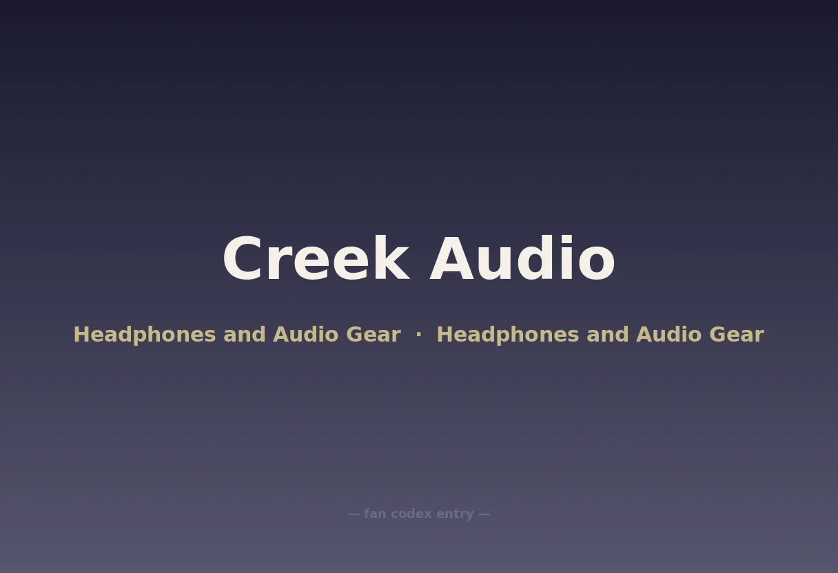 Creek Audio