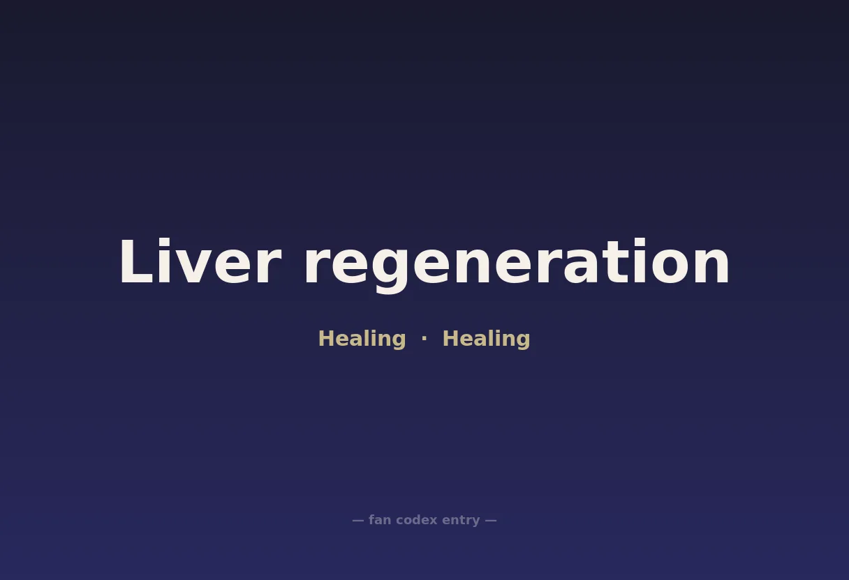 Liver regeneration