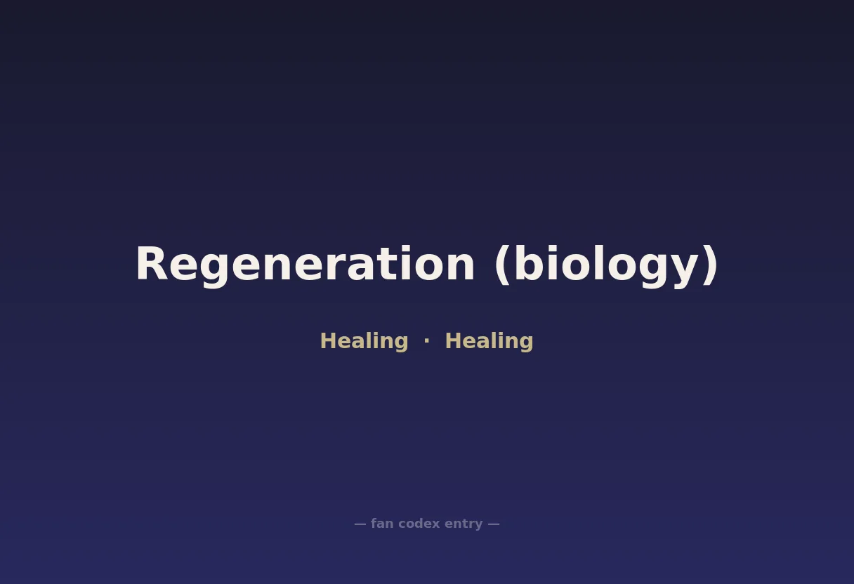 Regeneration (biology)
