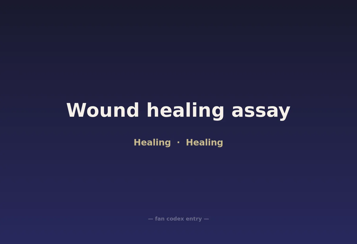 Wound healing assay
