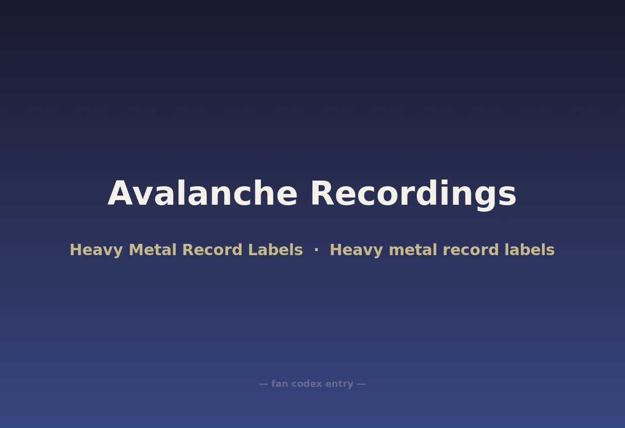 Avalanche Recordings