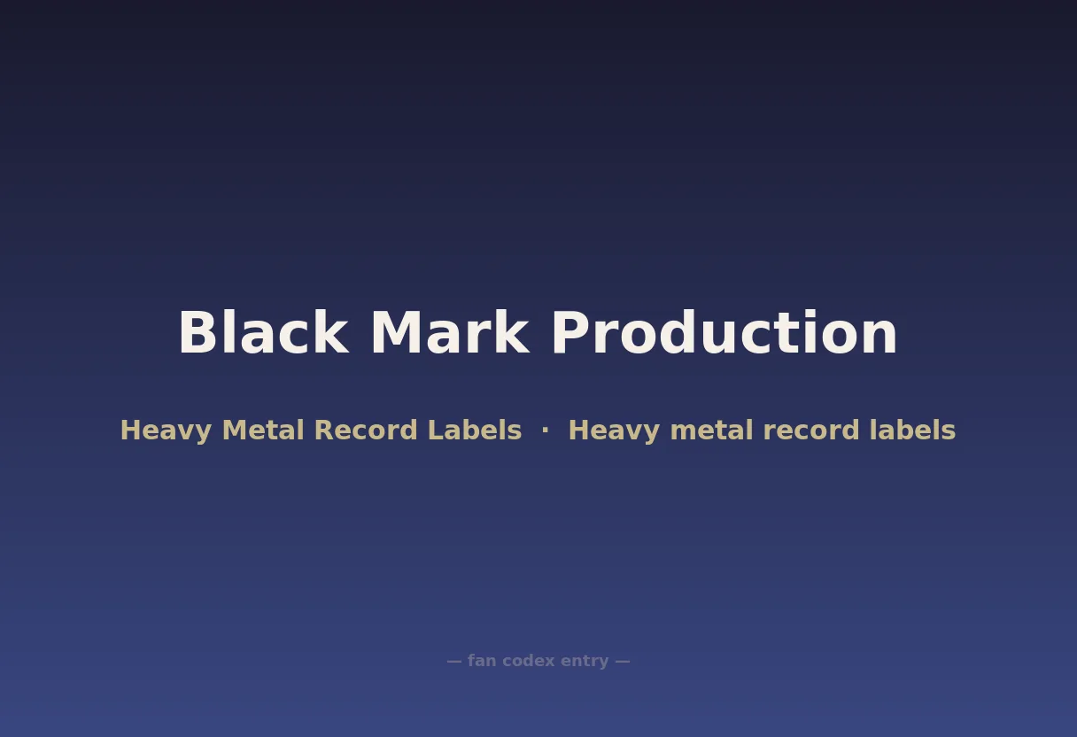 Black Mark Production