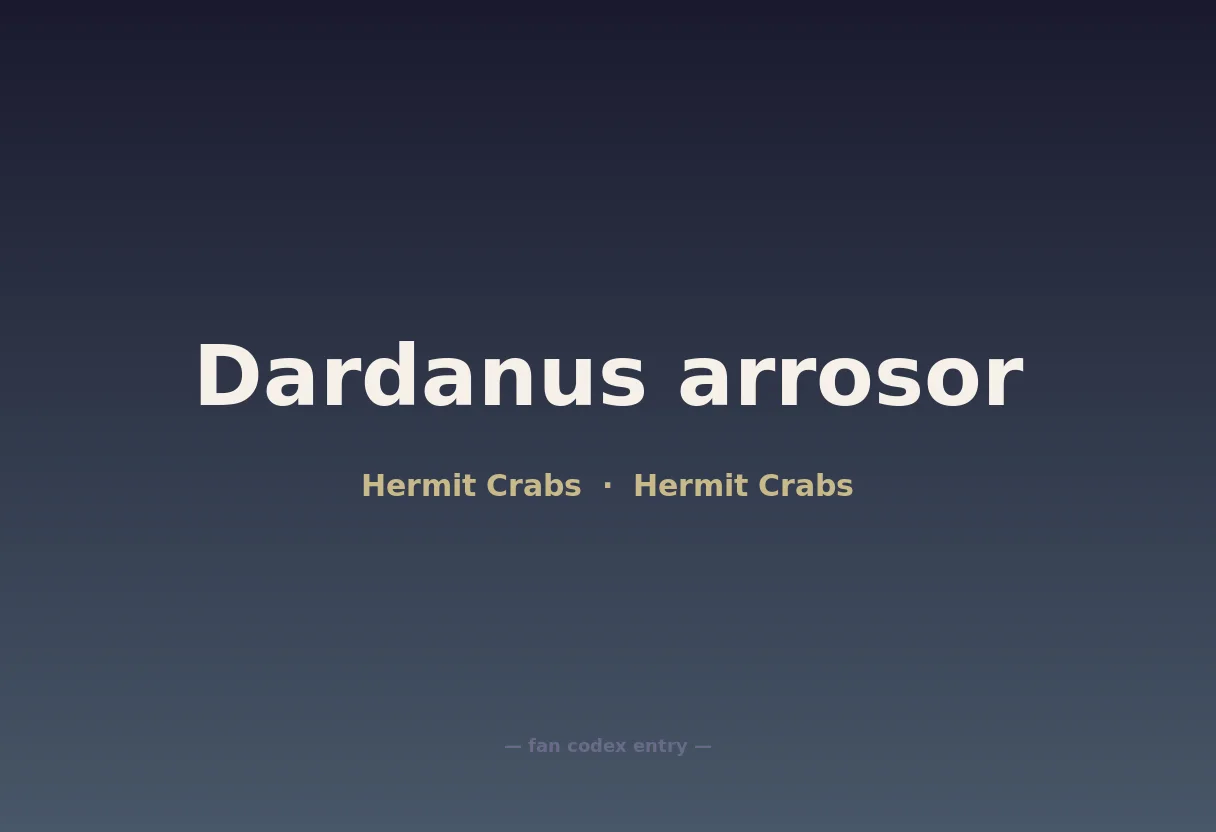 Dardanus arrosor