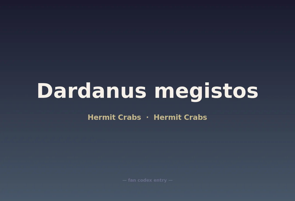 Dardanus megistos