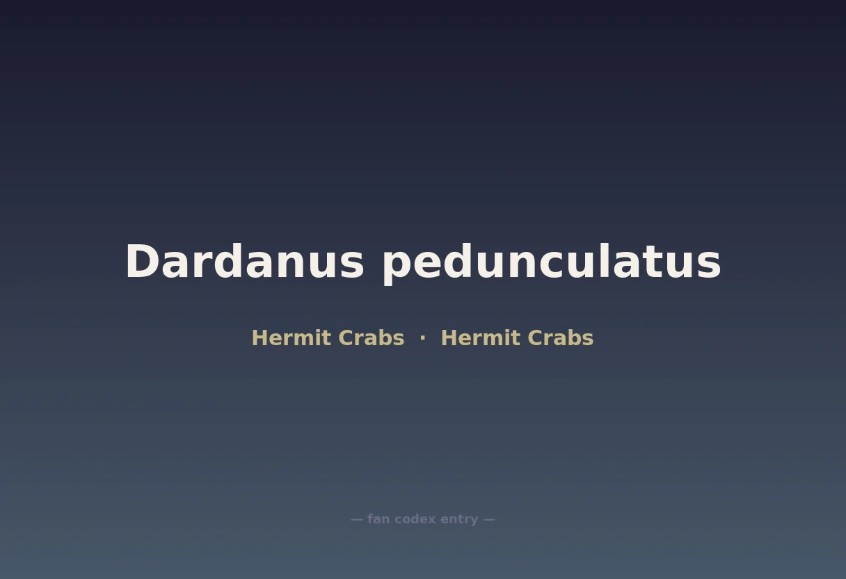 Dardanus pedunculatus