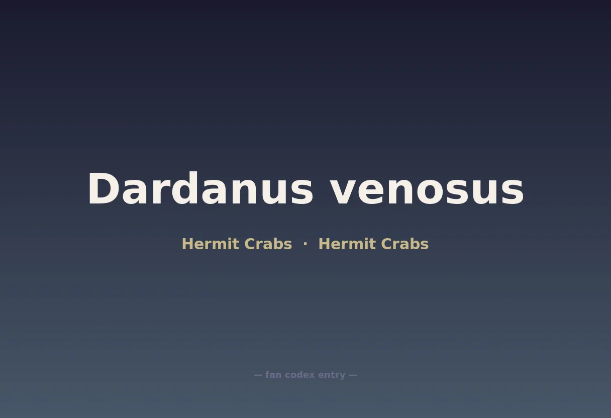 Dardanus venosus