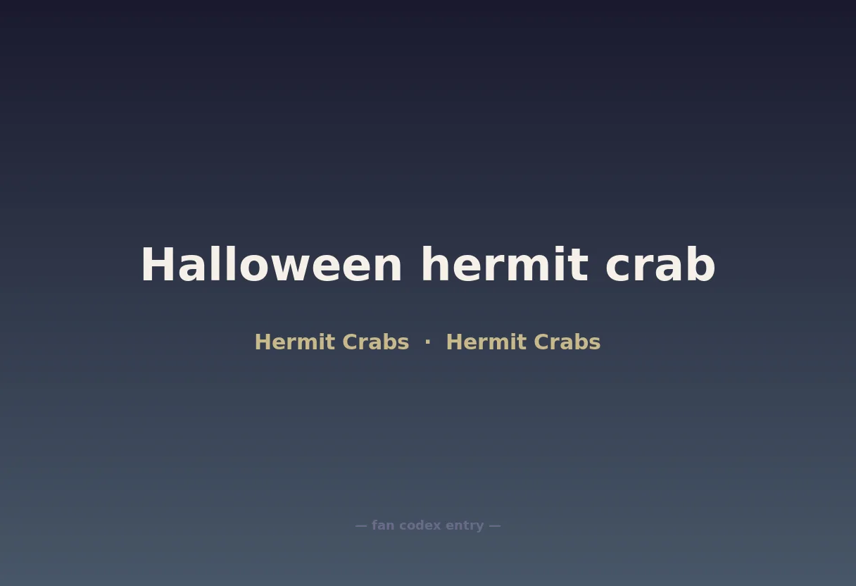 Halloween hermit crab