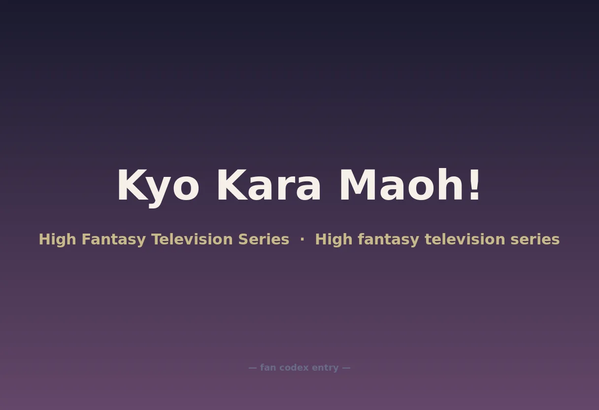 Kyo Kara Maoh!