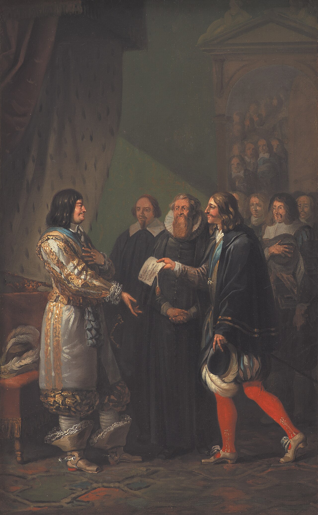 Nicolai Abildgaard - Absolute Monarchy Assigned to Frederik III in 1660 - KMS1139e - Statens Museum for Kunst