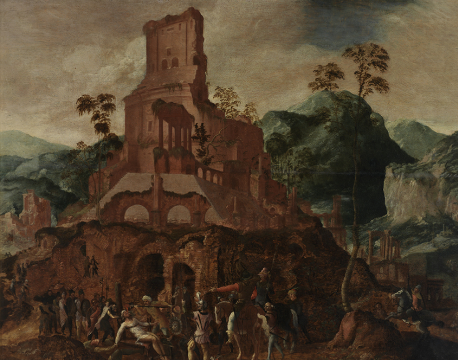 De dood van Marcus Licinius Crassus, circa 1548 - circa 1558, Groeningemuseum
