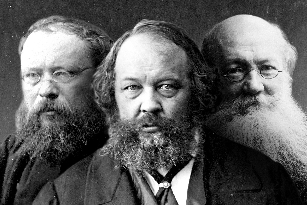 19th century anarchists, Proudhon, Bakunin, Kropotkin (1)