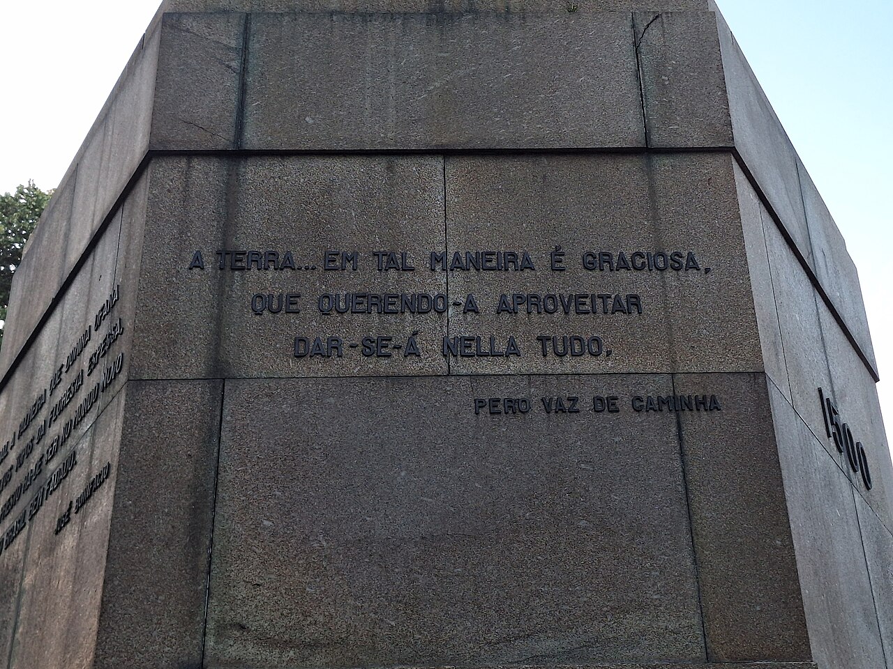 Epígrafe - Monumento a Pedro Álvares Cabral, Lisboa, 2024