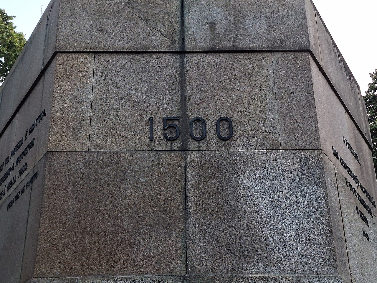 Epígrafe - Monumento a Pedro Álvares Cabral, Lisboa, 2024