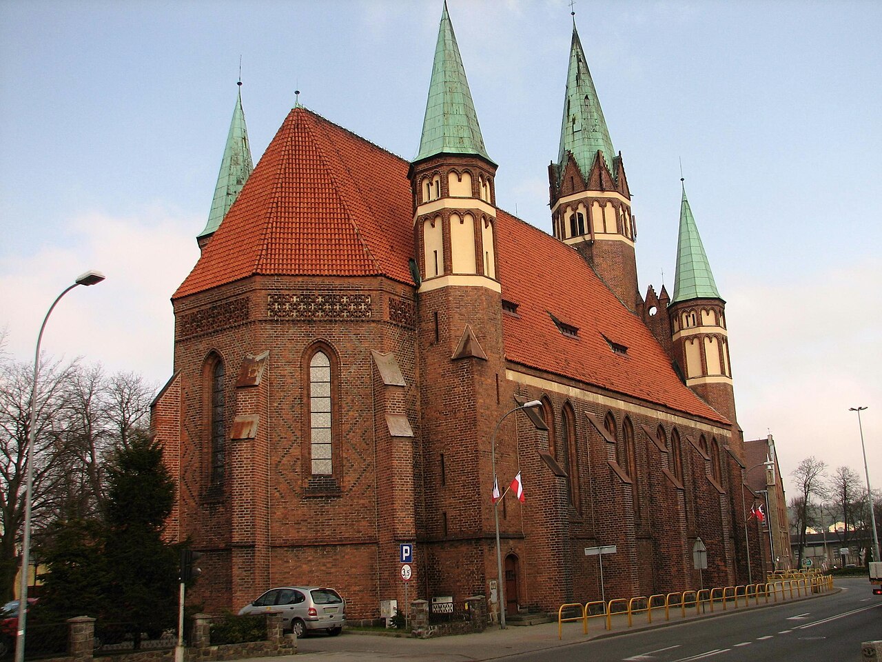 Back of Church of Pope Saint Leo the Great in Wejherowo
