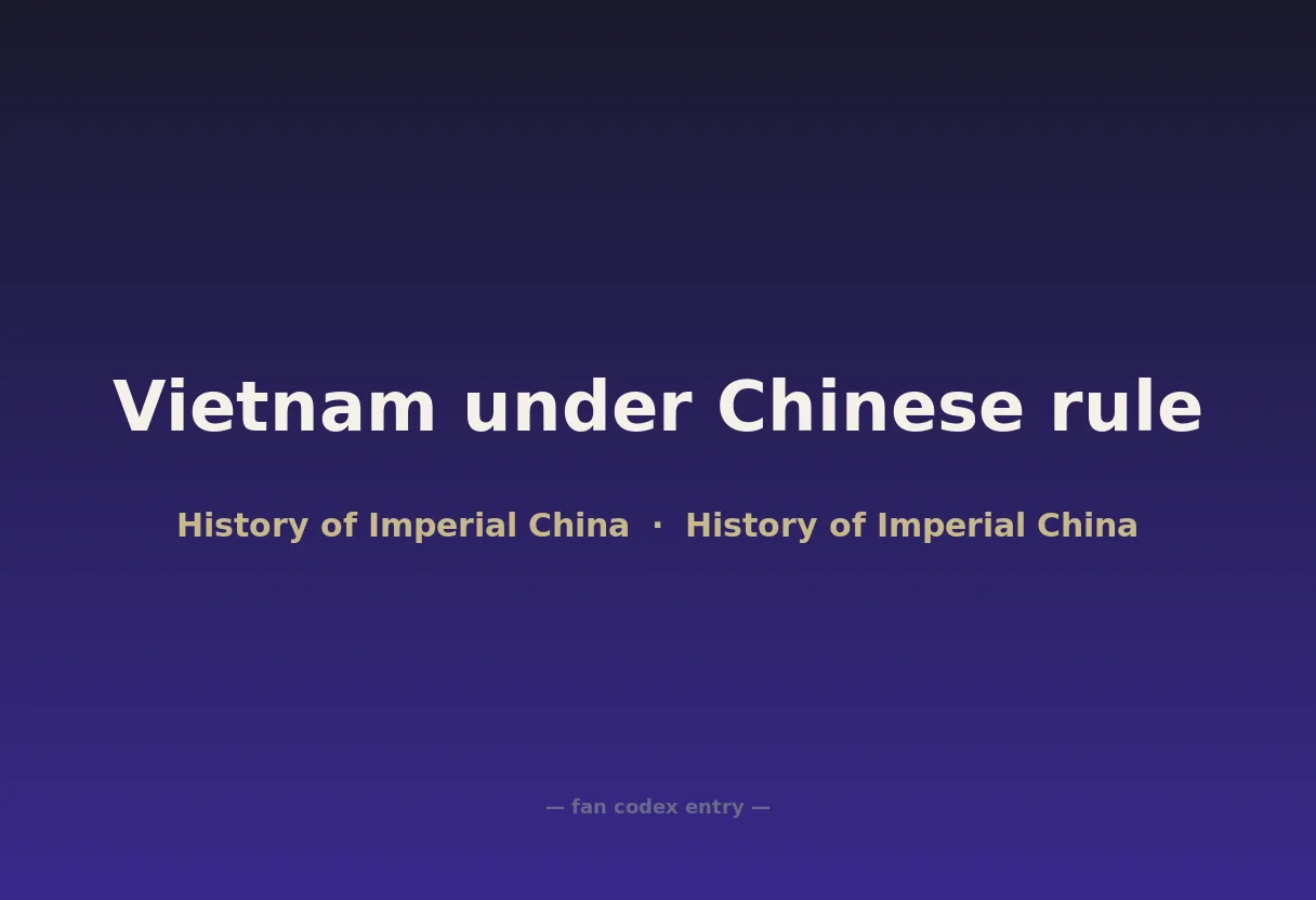 Vietnam under Chinese rule