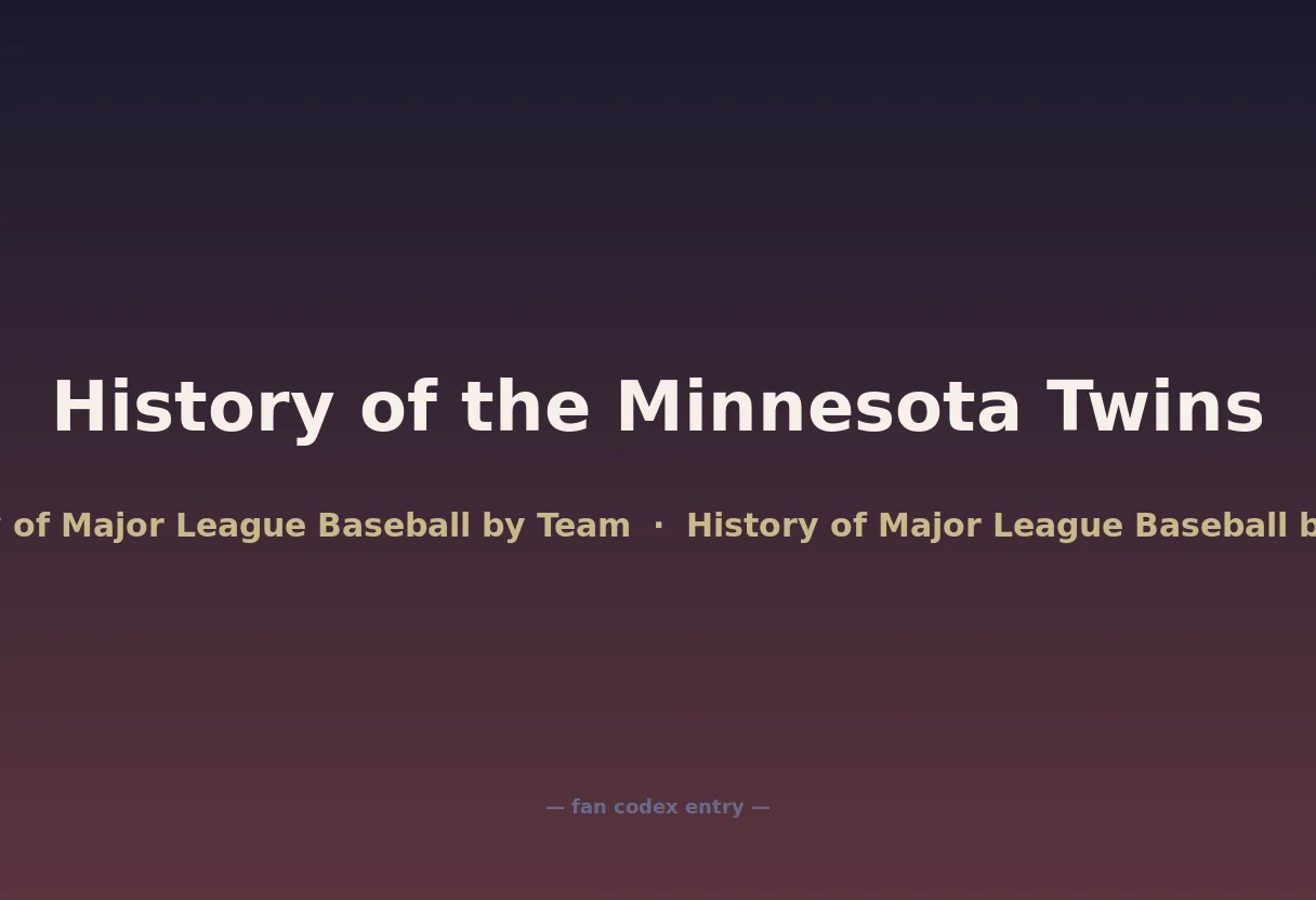 History of the Minnesota Twins
